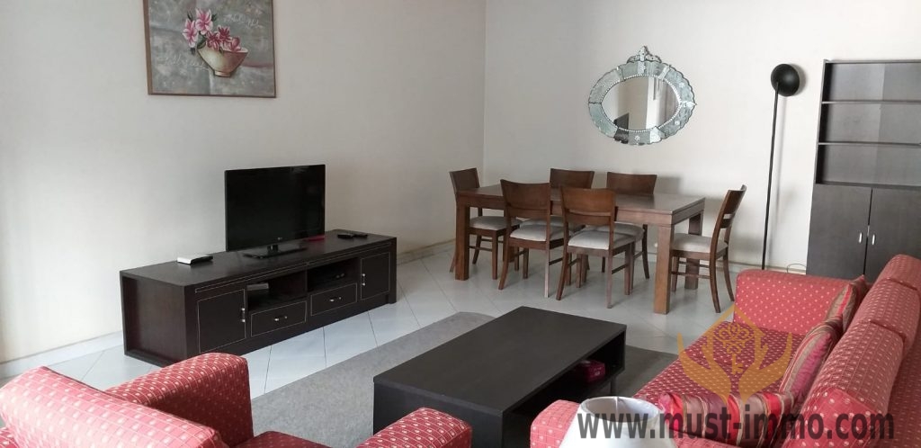 Tanger, appartement meublé à louer dans un quartier résidentiel proche du centre ville