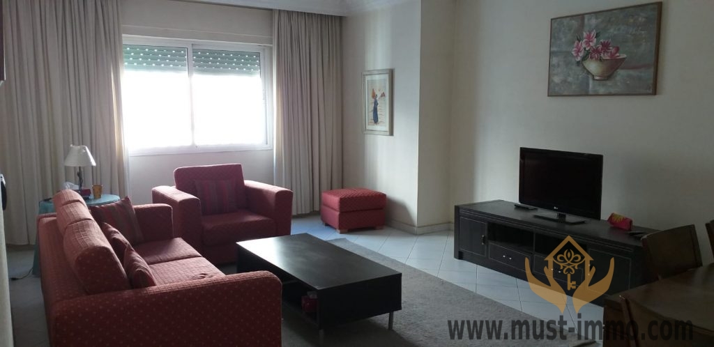 Tanger, appartement meublé à louer dans un quartier résidentiel proche du centre ville