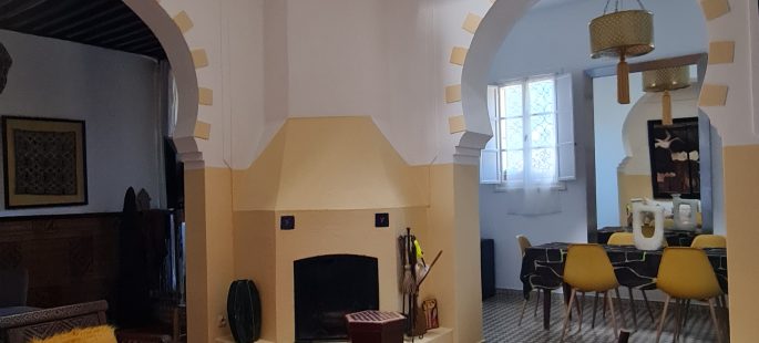 Riad a vendre à Marchan, patio lumineux et terrasse vue mer, Tanger