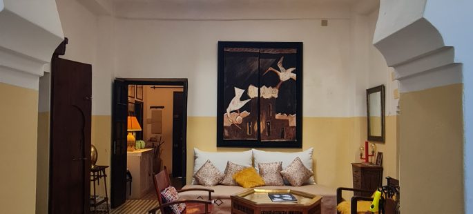 Riad a vendre à Marchan, patio lumineux et terrasse vue mer, Tanger